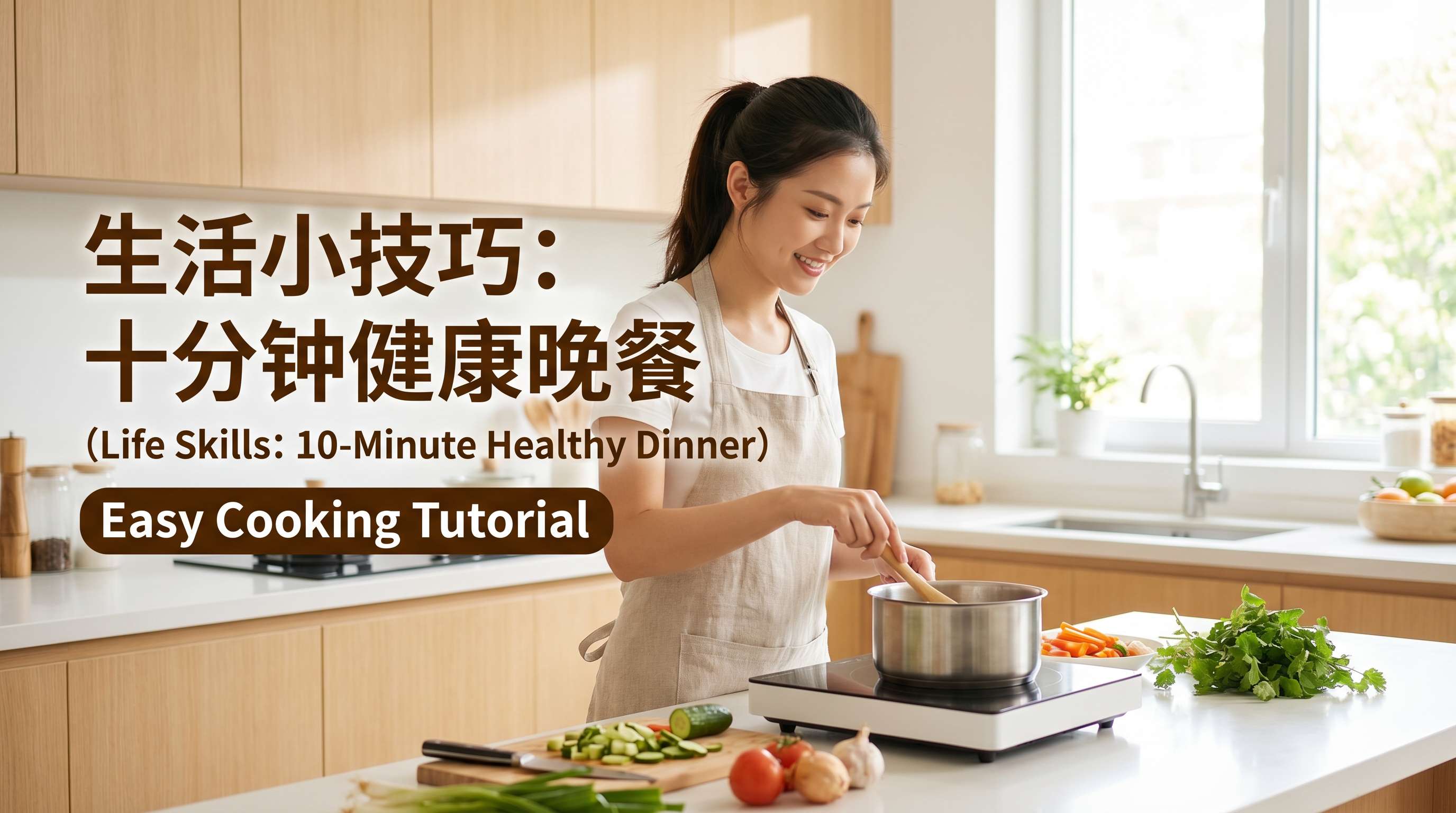 菠萝视频生活技能视频教程：十分钟健康晚餐烹饪教学，www.np1odz.cn